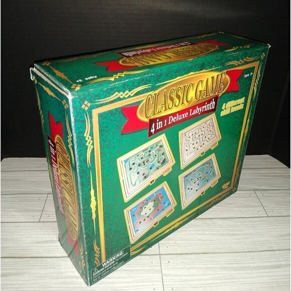 Manley Classic Game 4 in 1 Deluxe Labyrinth Four Different Skill Levels - Picture 9 of 9